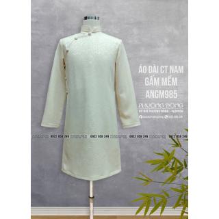 Áo Dài Cách Tân Nam Gấm ANGM985